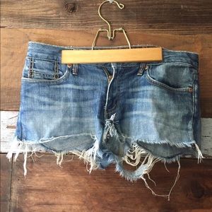 Ripped Jean shorts